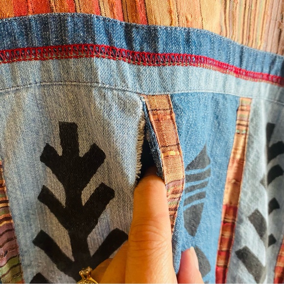 PARSLEY & SAGE Vintage Fall Patchwork Button Down Jacket - Picture 6 of 9